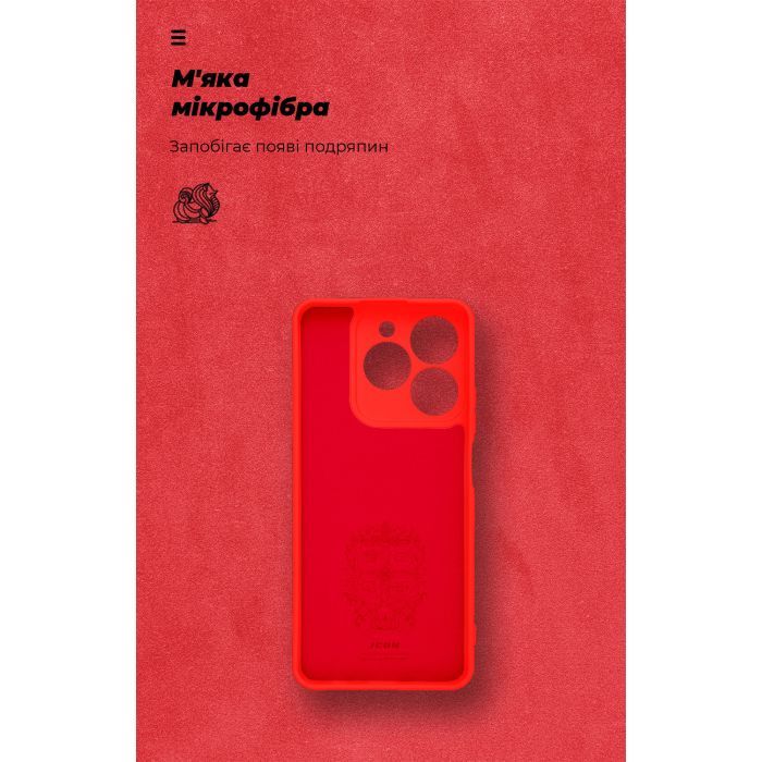 Чохол до мобільного телефона Armorstandart ICON Realme C63 4G / C61 4G Camera cover Red (ARM78461) зображення 4
