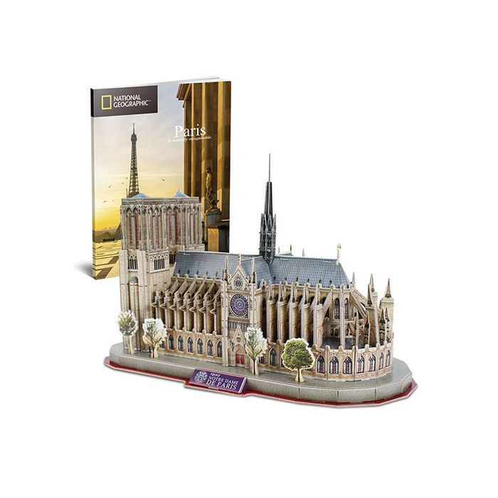 Пазл Cubic Fun Трехмерный пазл National geographic Нотр-Дам-де-Пари (DS0986h) изображение 6