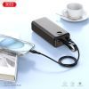 Батарея универсальная XO 30000mAh, PD/20W, QC/22.5W, with light, black (PR240_Black) изображение 8