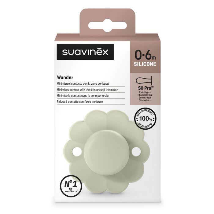 Пустушка Suavinex Wonder фізіологічна, 0-6 міс. світло-рожева (308377) зображення 3