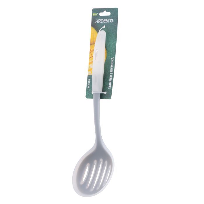 Шумовка Ardesto Fresh, 31.8см, силікон, пластик, сірий (AR1609G) изображение 4