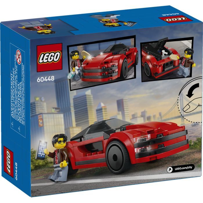Конструктор LEGO City Красный спортивный автомобиль (60448) изображение 8