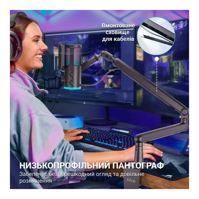 Мікрофон Fifine TAM6 Black (TAM6) зображення 10