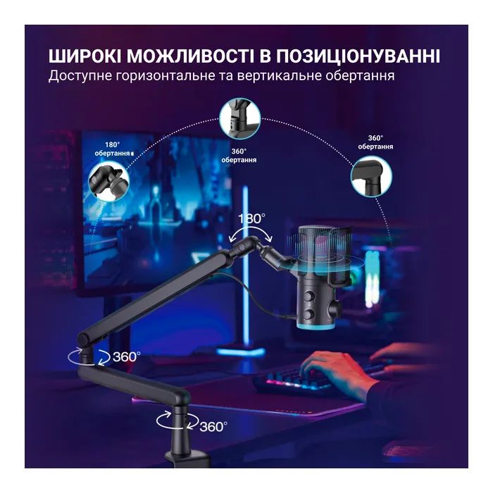 Мікрофон Fifine TAM6 Black (TAM6) зображення 11