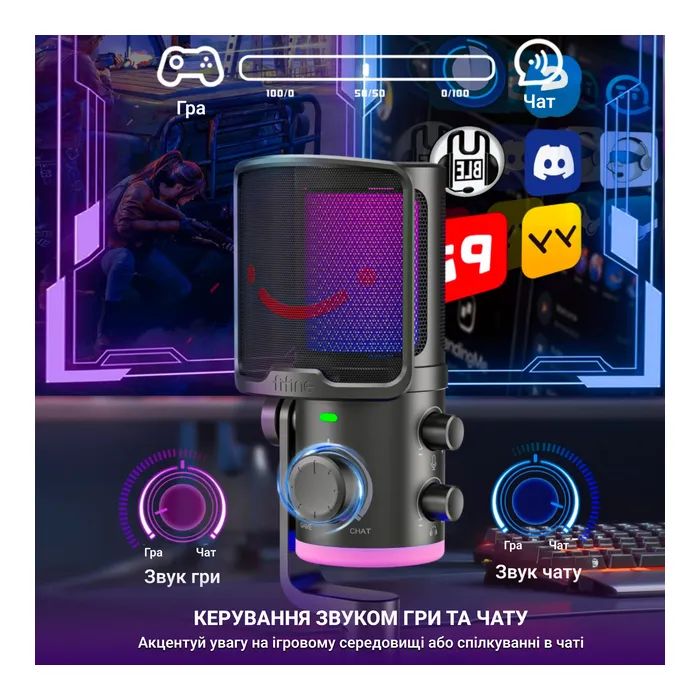 Мікрофон Fifine TAM6 Black (TAM6) зображення 8