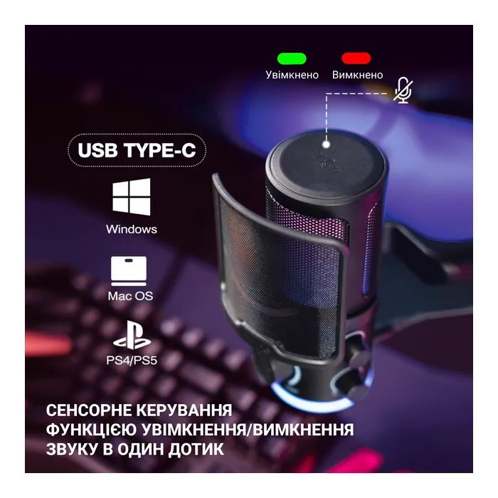 Мікрофон Fifine TAM6 Black (TAM6) зображення 9