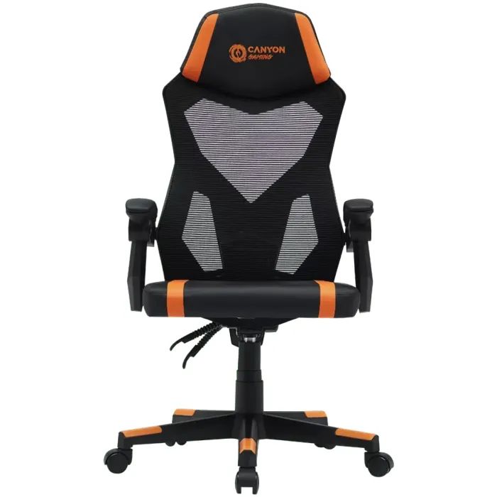 Кресло игровое Canyon Flow MCH01 Mesh Black/White (CNE-MCH01W)