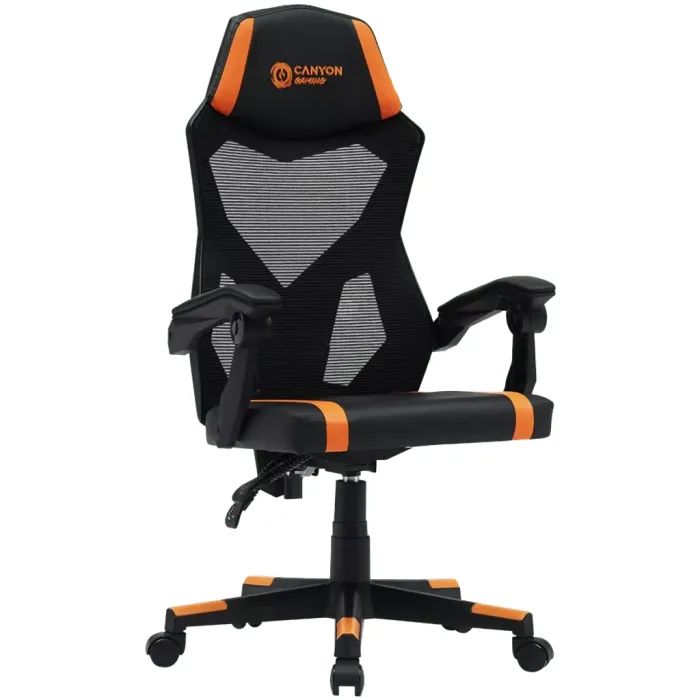 Кресло игровое Canyon Flow MCH01 Mesh Black/White (CNE-MCH01W) изображение 2