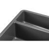 Мойка кухонная GRANADO Under top DOUBLE grafito (gr3409) изображение 3