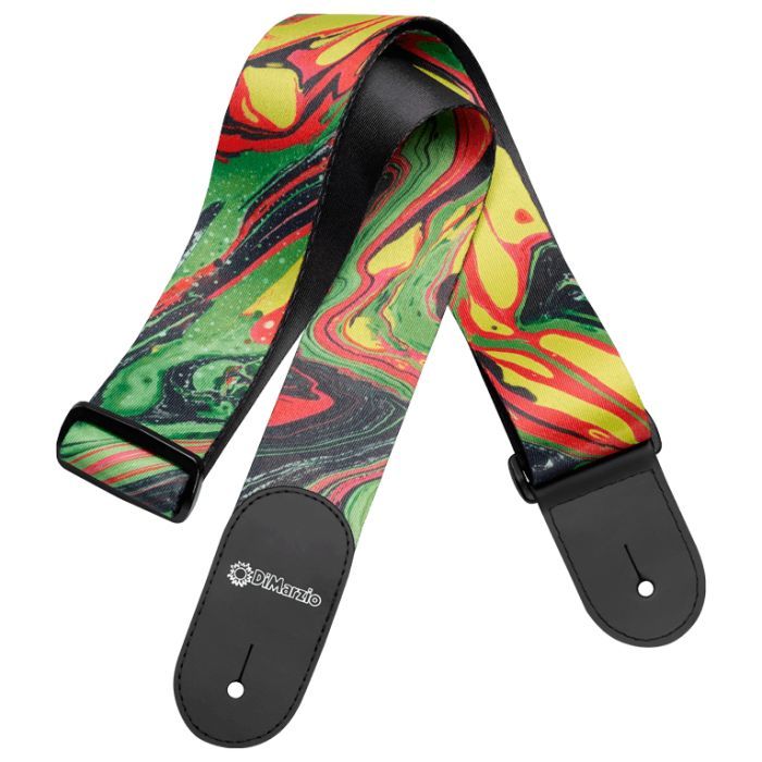 Ремень для гитары DiMarzio Steve Vai Print Green Universe (DD3141)