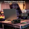 Батарея универсальная Choetech 50000mAh, PD/65W, QC/3.0, USB-C In/out, 2*USB-A (B733-CCBK) изображение 6