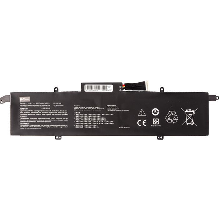 Аккумулятор для ноутбука ASUS ROG Zephyrus G14 (C41N1908) 14.8V 3800mAh PowerPlant (NB432028)