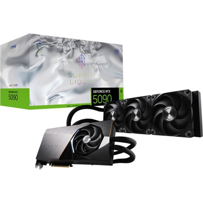 Видеокарта MSI GeForce RTX5090 32GB SUPRIM LIQUID SOC (RTX 5090 32G SUPRIM LIQUID SOC) изображение 6