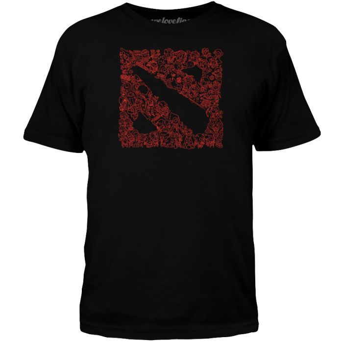 Футболка Valve Dota 2 Doodle Black, M (MDOT876GL1_BLK_M)