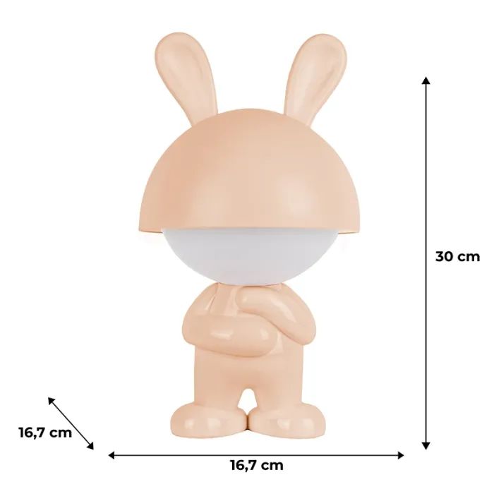 Ночник Kite Светильник LED с аккумулятором Dreamy Bunny, розовый (K25-315-1-2) изображение 6