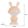 Ночник Kite Светильник LED с аккумулятором Dreamy Bunny, персиковый (K25-315-1-4) изображение 6
