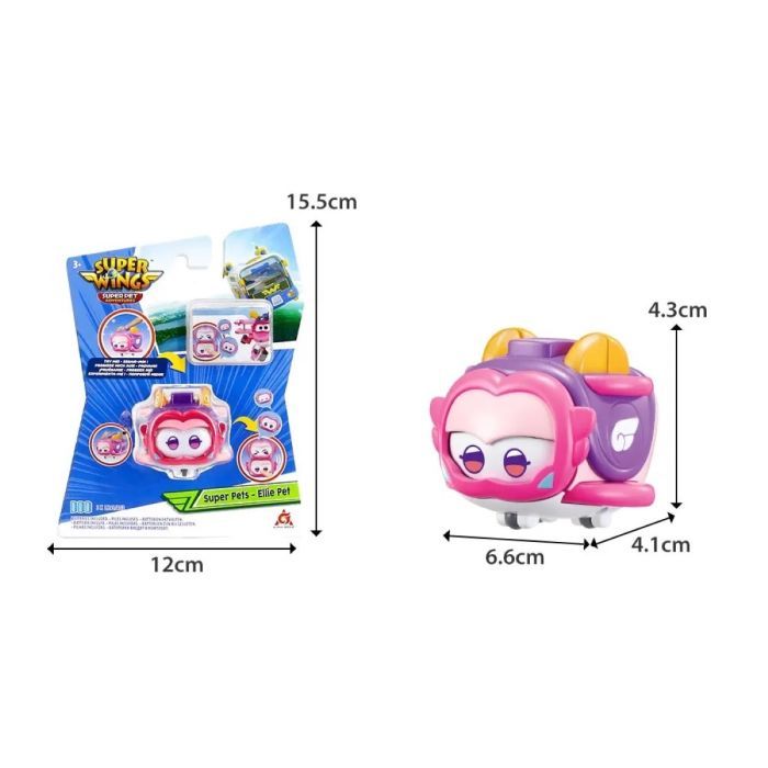 Фігурка Super Wings Super Pet Еллі улюбленець (Ellie pet), світло (EU770419) зображення 9