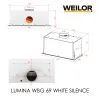 Вытяжка кухонная Weilor LUMINA WBG 69 WHITE SILENCE изображение 12