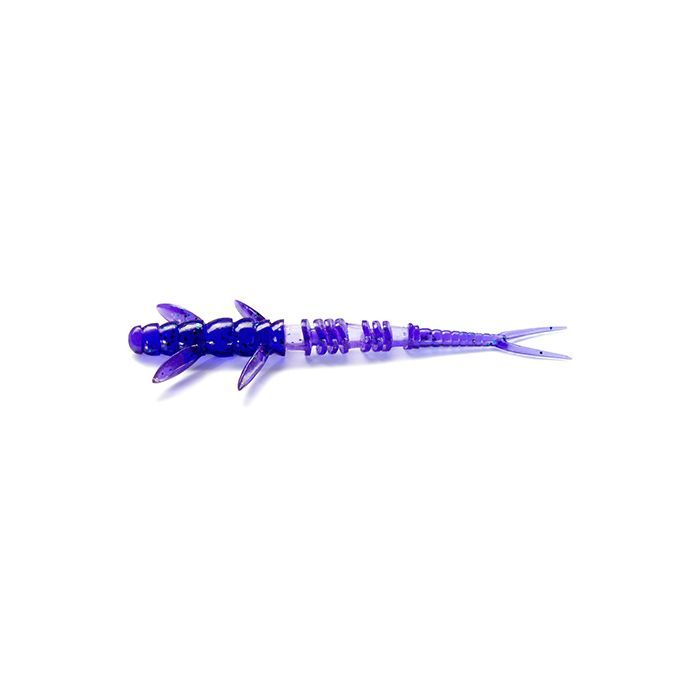 Силикон рыболовный FishUP Flit 3" 060 - Dark Violet/Павлина&Silver (8шт/уп) (1864.03.25)