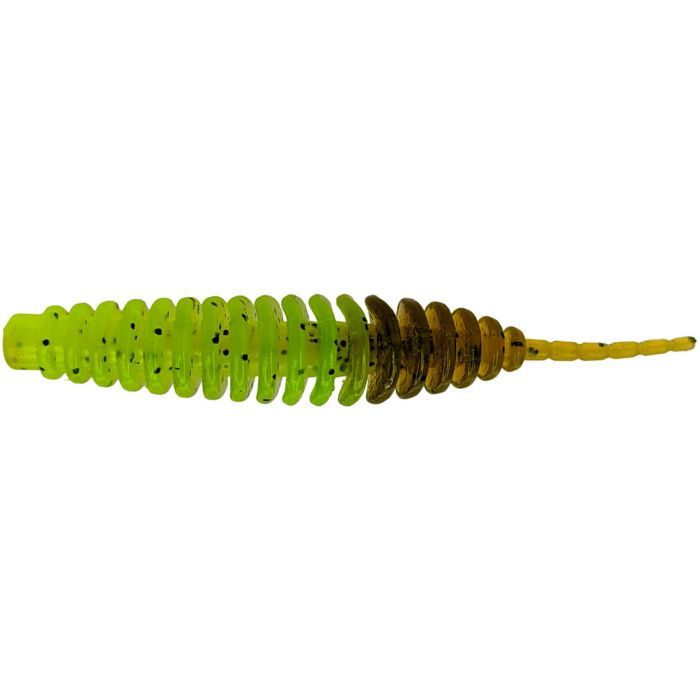 Силикон рыболовный FishUP Tanta 2" 243 - Chartreuse/Green Pumpkin (9шт/уп) (1864.01.13)