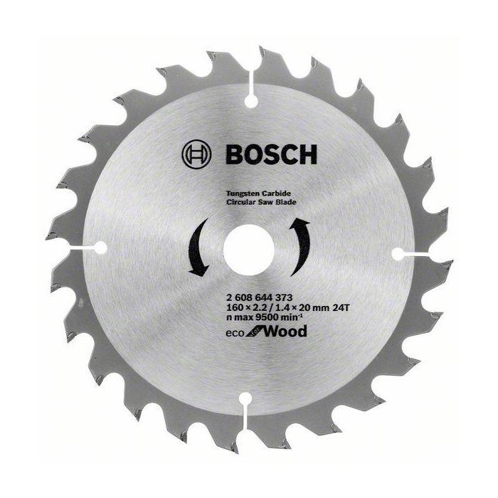 Диск пильний Bosch пиляльний Eco for WO 160x20/16-24T (2.608.644.373)