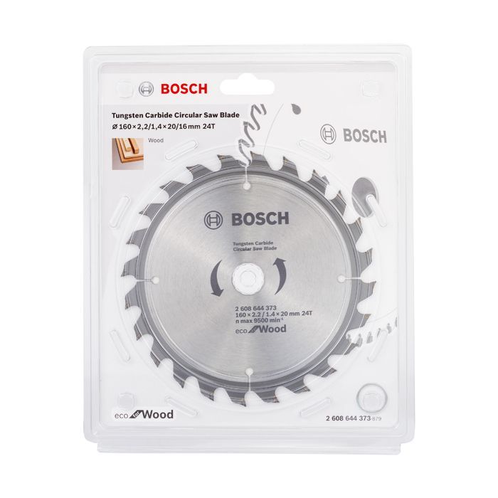 Диск пильный Bosch пильный Eco for WO 160x20/16-24T (2.608.644.373) изображение 2