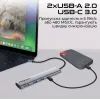 Концентратор Promate USB Hub 5 ports linkhub-5x (linkhub-5x) зображення 3