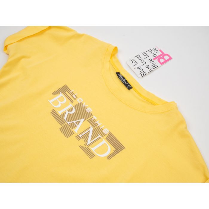 Футболка дитяча Blueland с коротким рукавом (3512-164G-yellow) зображення 3