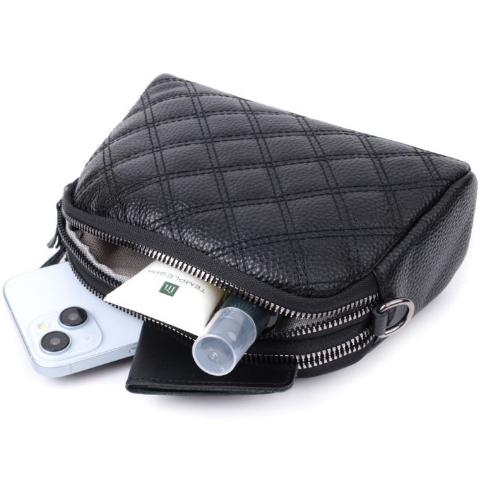 Сумка Vintage Из натуральной кожи Черная (22807) изображение 10