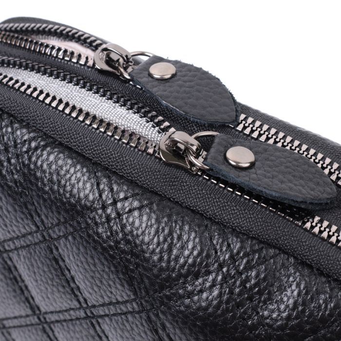 Сумка Vintage Из натуральной кожи Черная (22807) изображение 6