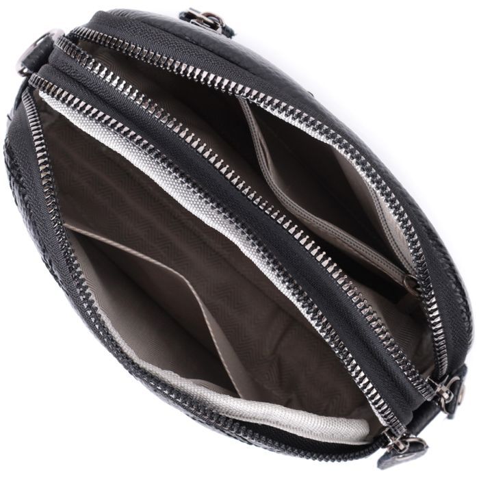 Сумка Vintage Из натуральной кожи Черная (22807) изображение 8