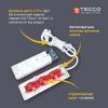 Сетевой удлинитель TECCO 3м 2 поста white (8681277841118) изображение 5