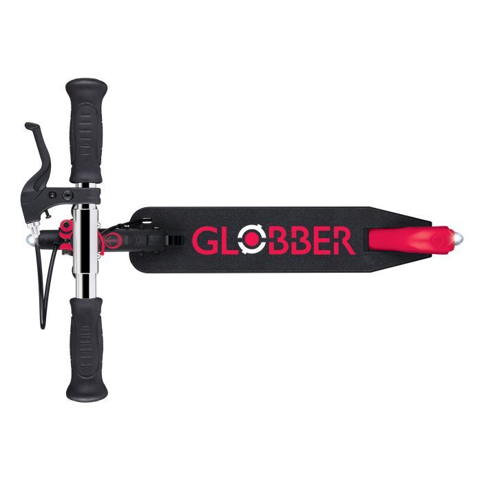 Самокат Globber Flow Element Junior Lights LED,, чорно-червоний (729-102) зображення 5