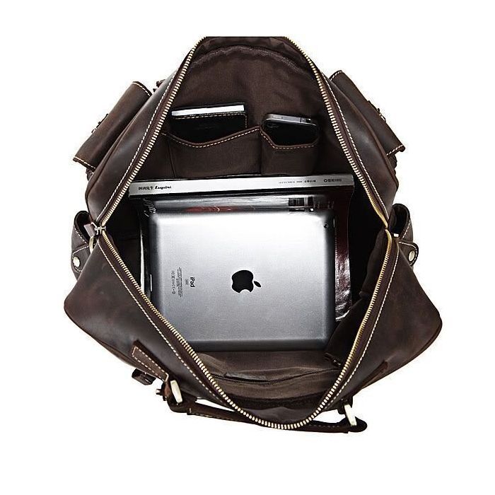 Сумка Vintage Коричневая (14052) изображение 10