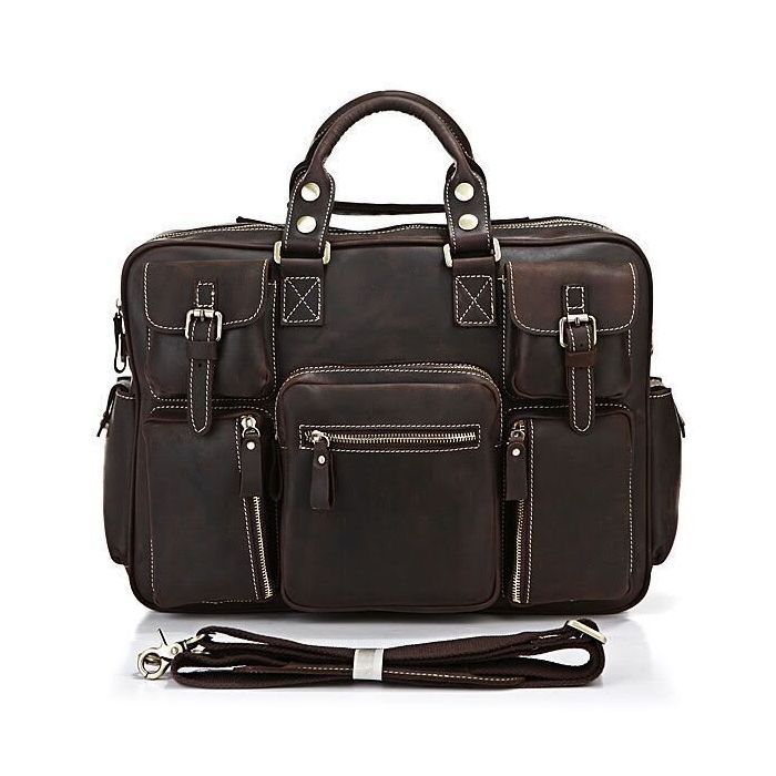 Сумка Vintage Коричневая (14052) изображение 2