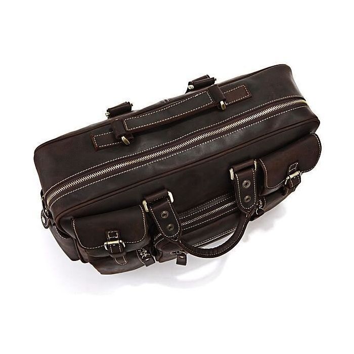 Сумка Vintage Коричневая (14052) изображение 6