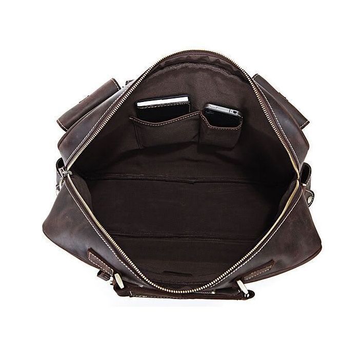 Сумка Vintage Коричневая (14052) изображение 9