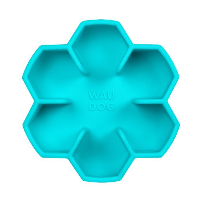 Универсальная посуда для животных WAUDOG Silicone миска для медленного питания 750 мл голубая (23542) изображение 2