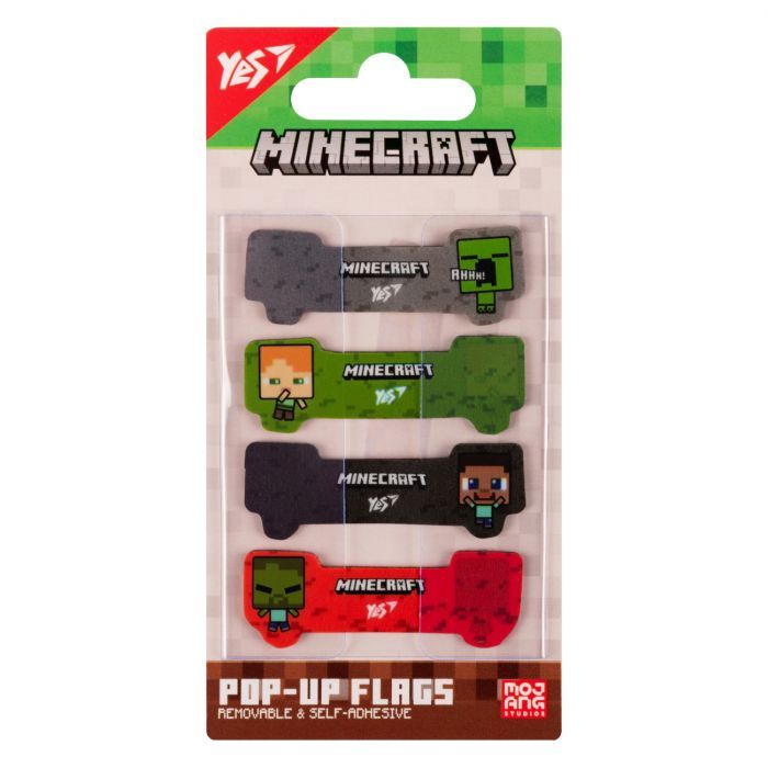 Стікер-закладка Yes Pop-up Minecraft пластик 80 шт (170427)