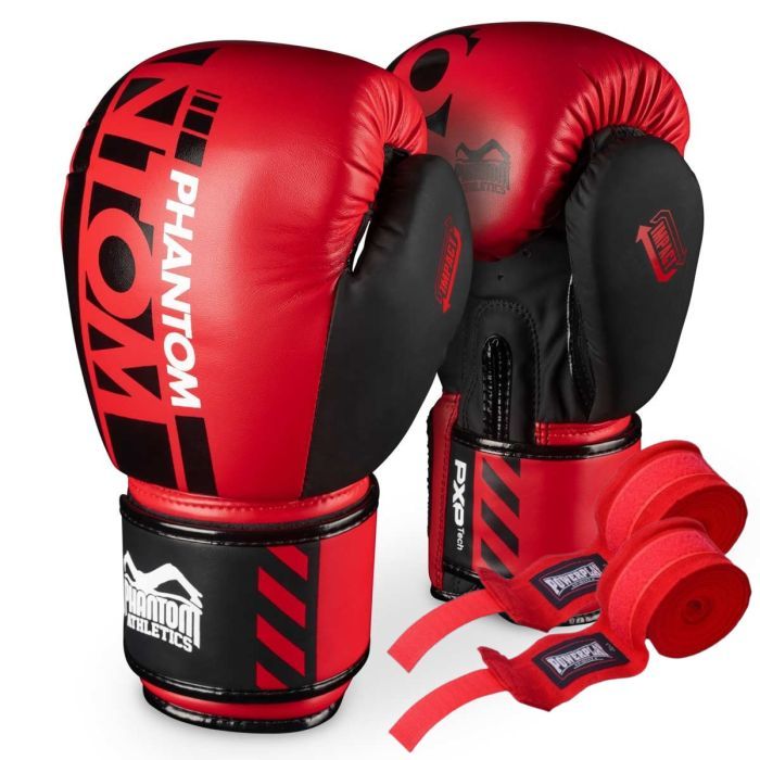 Боксерские перчатки Phantom APEX Red 10 унцій (PHBG2729-10)