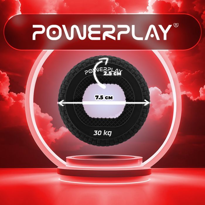 Эспандер PowerPlay PP-4333 Hand Grip Hard 30 кг Чорний (PP_4333_Black_30kg) изображение 9