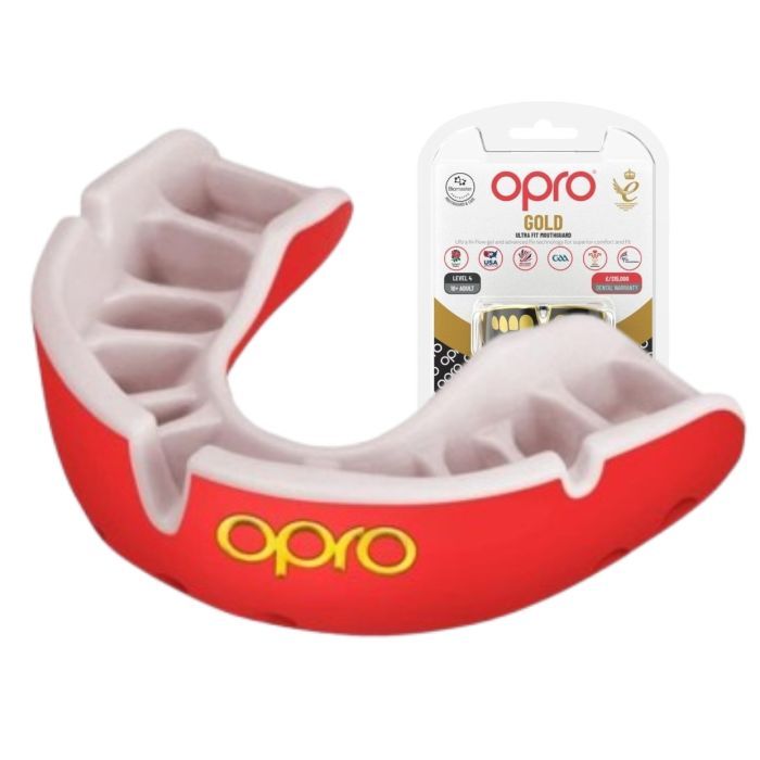 Капа Opro Gold Blue/Pearl (102504002) (Gold_Blue/Pearl)
