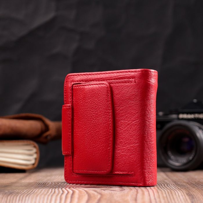 Гаманець ST Leather З натуральної шкіри Бордовий (22452) зображення 10