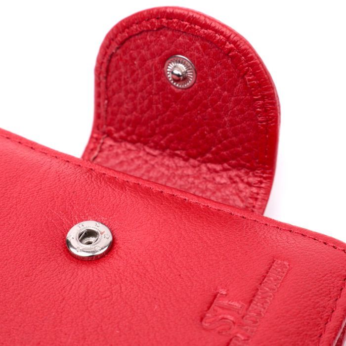Гаманець ST Leather З натуральної шкіри Бордовий (22452) зображення 3
