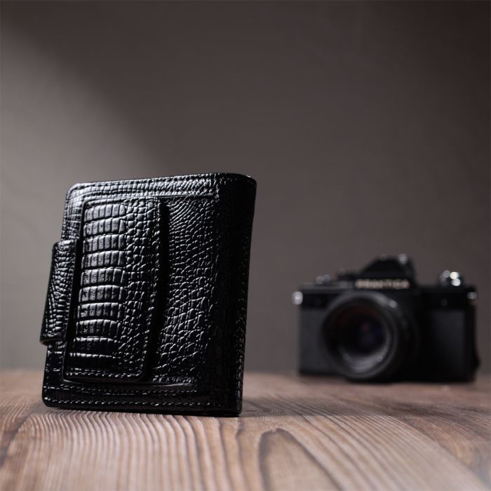 Гаманець ST Leather З натуральної шкіри Чорний (22686) зображення 10