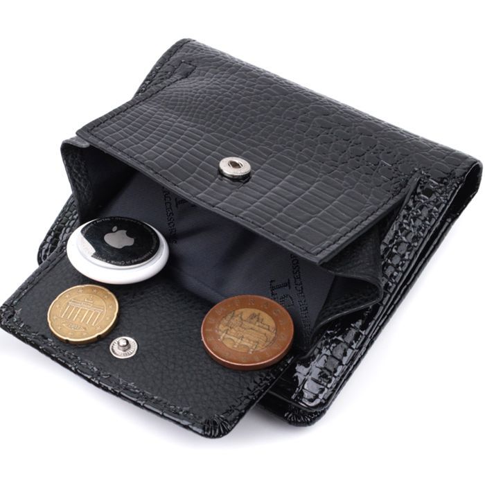 Гаманець ST Leather З натуральної шкіри Чорний (22686) зображення 8