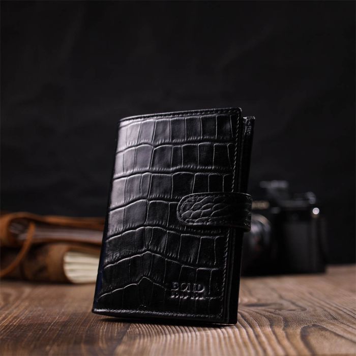 Портмоне Bond Accessories З натуральної шкіри Коричневе (22058) зображення 10