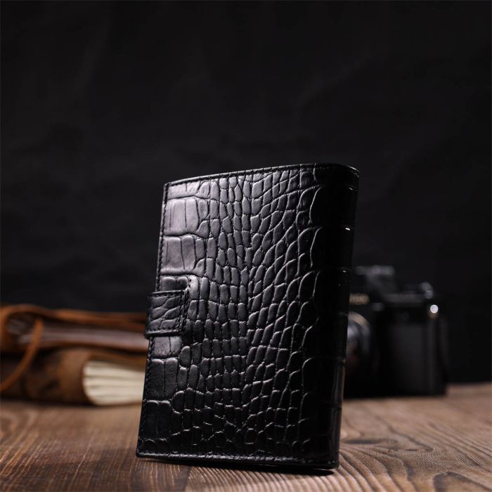 Портмоне Bond Accessories З натуральної шкіри Коричневе (22058) зображення 11