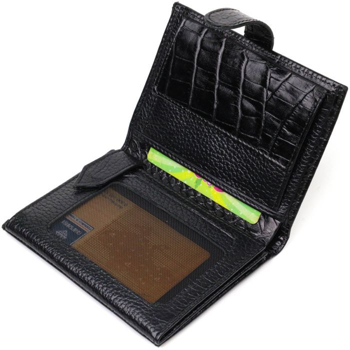 Портмоне Bond Accessories З натуральної шкіри Коричневе (22058) зображення 6