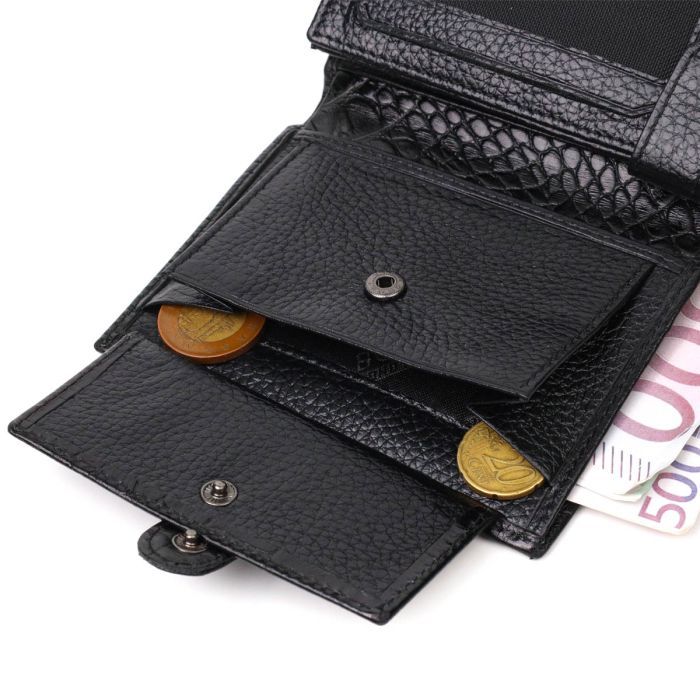 Портмоне Bond Accessories З натуральної шкіри Коричневе (22058) зображення 9